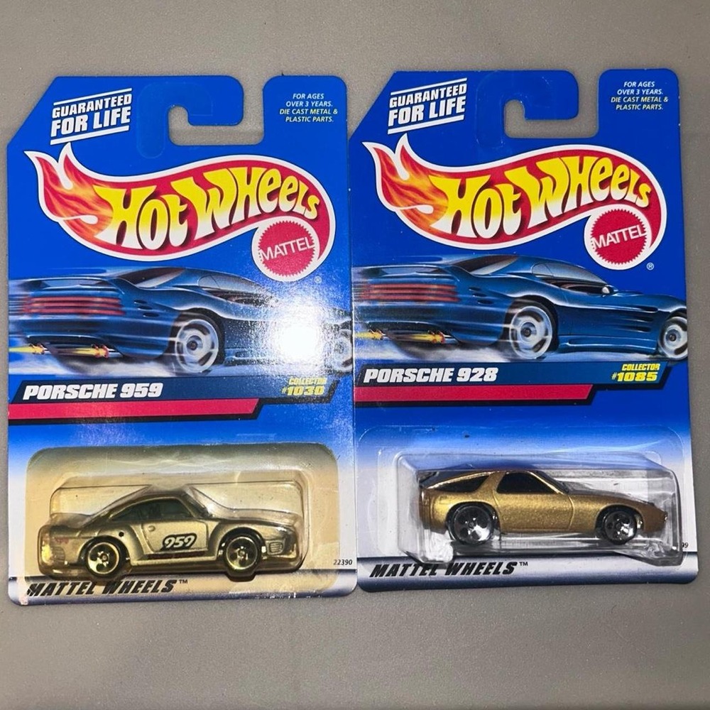 Vintage Hot Wheels Porsche 959 & 928 First Editions Diecast Cars Rare